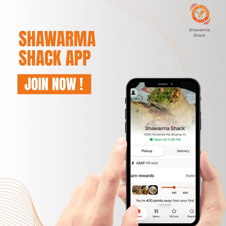 Join Shawarma Shack  Rewards Program