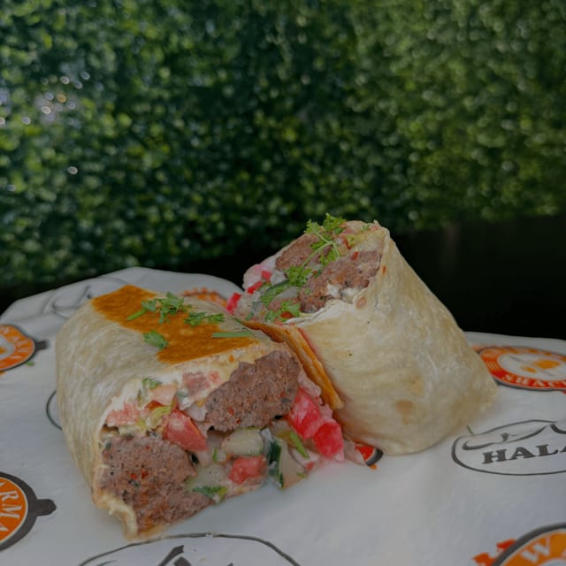 Beef Kefta Wrap.